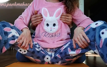 Jav Sweethearts - Stepbrother Teases Stepsister's Small Tits And Wet Pussy In Pajamas