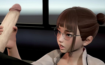 Japanese Secretary Gets Naughty At Work With 3d Animation Boss