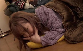 Revealing Secrets - A Kotatsu Prank Exposes More Than Just A Gal's Lower Half!